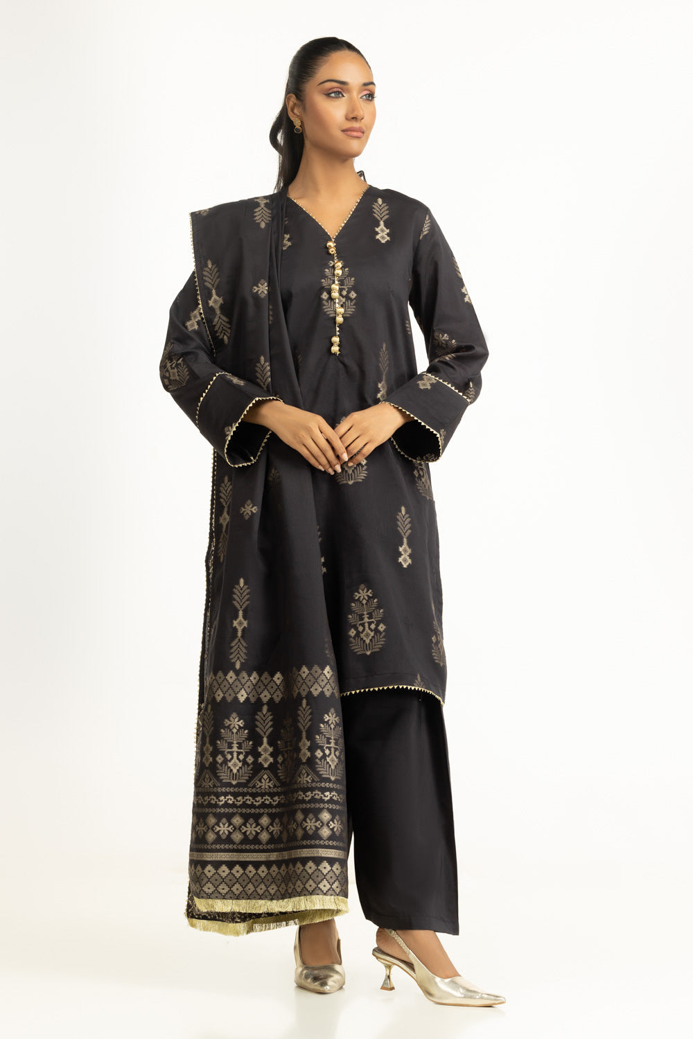 3PC Jacquard Suit