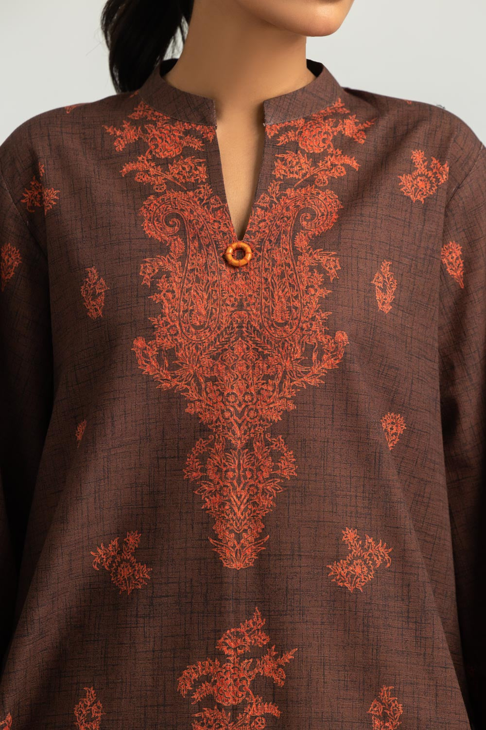 3PC Khaddar Slub Printed Suit