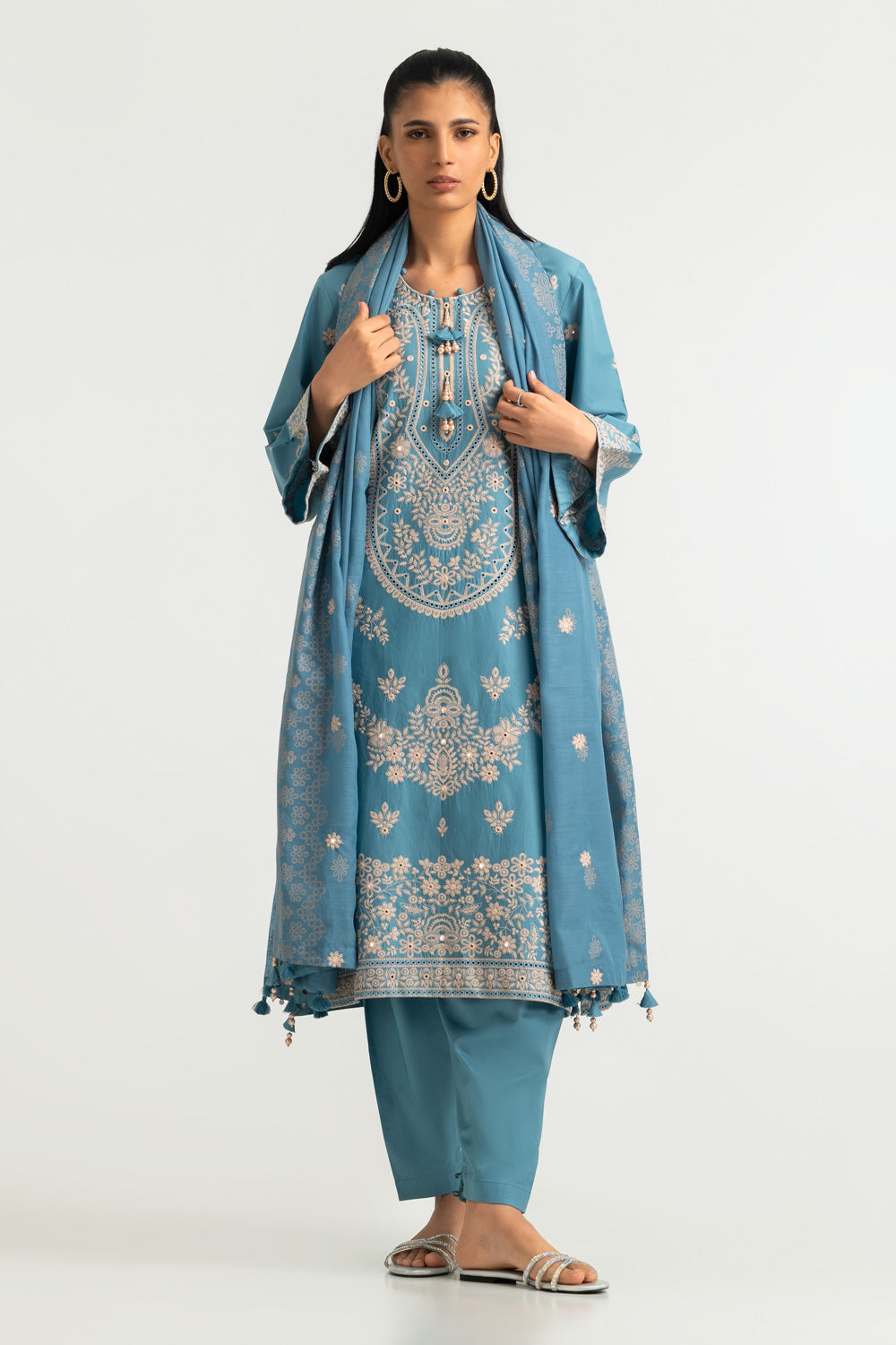 3PC Lawn Embroidered Suit
