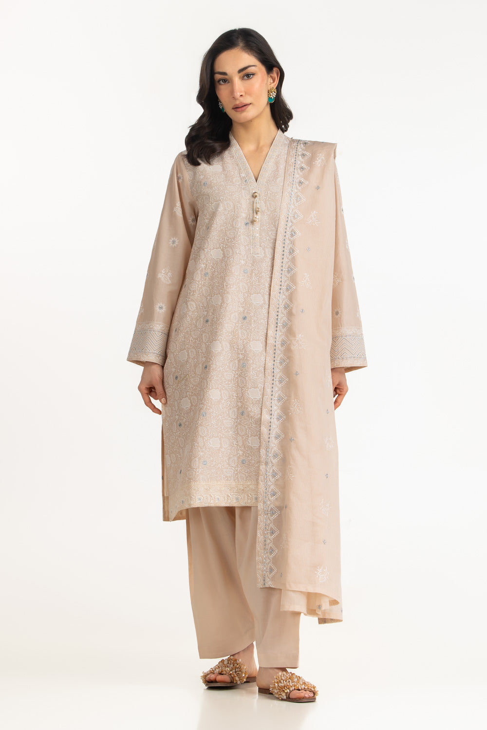 3PC Lawn Embroidered Suit