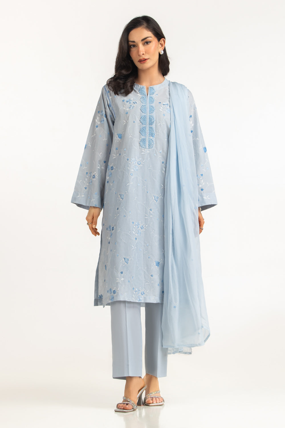 3PC Lawn Embroidered Suit