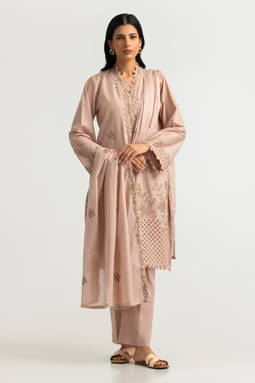 3PC Lawn Embroidered Suit - W-AP-UTS-26-481672