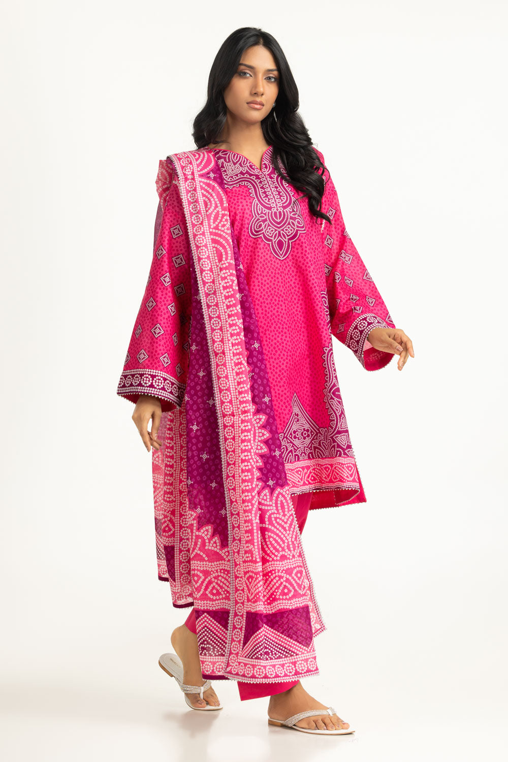 3Pc Lawn Printed Suit