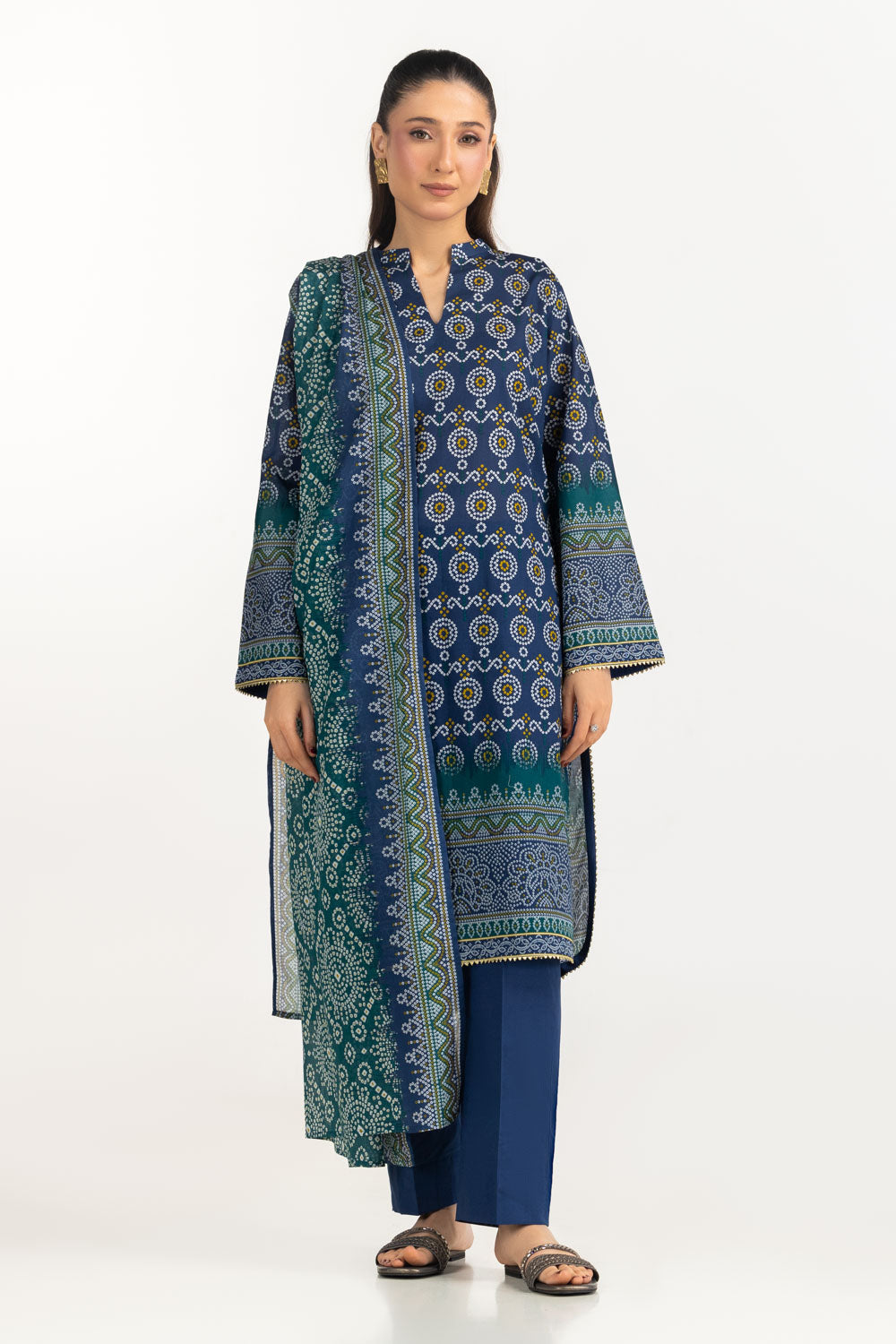 3Pc Lawn Printed Suit