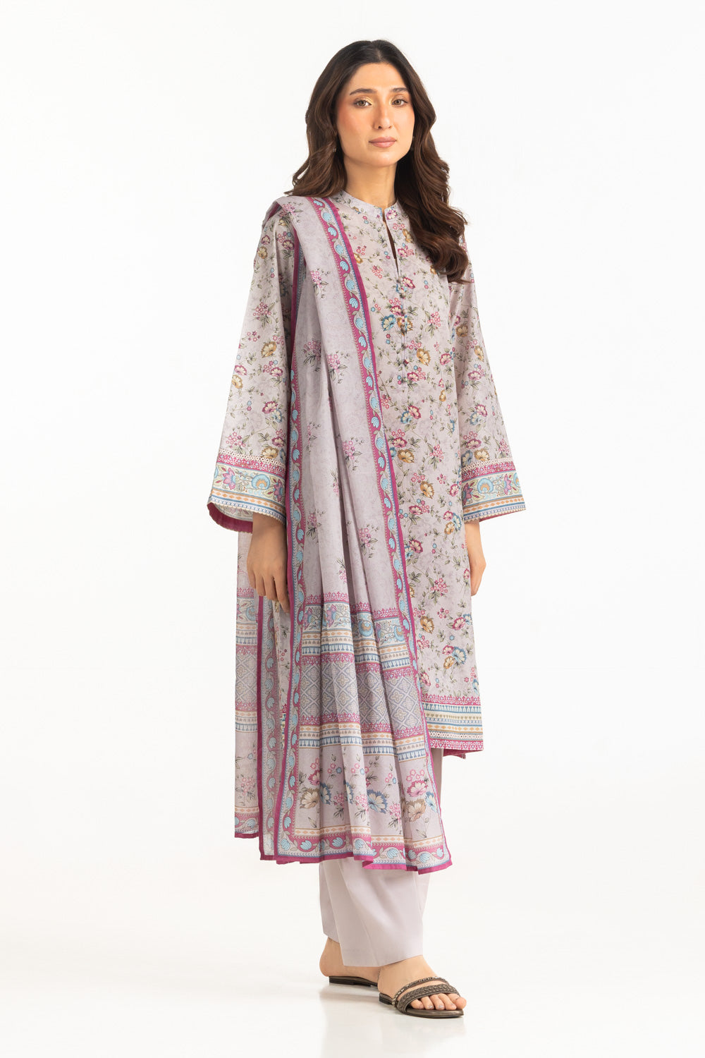 3Pc Lawn Printed Suit