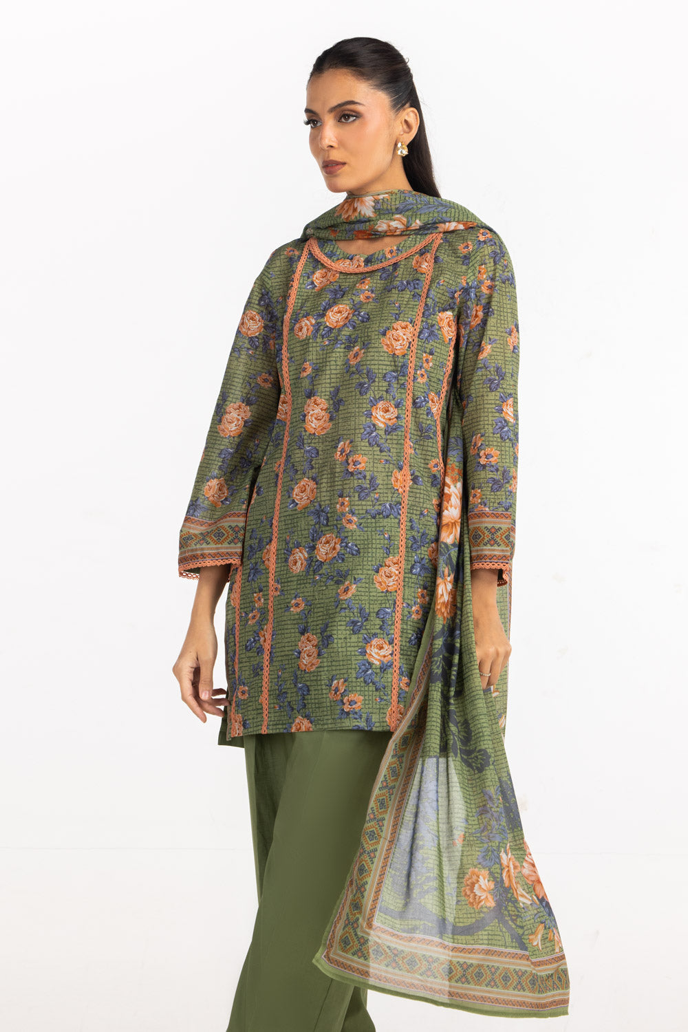 3Pc Lawn Printed Suit