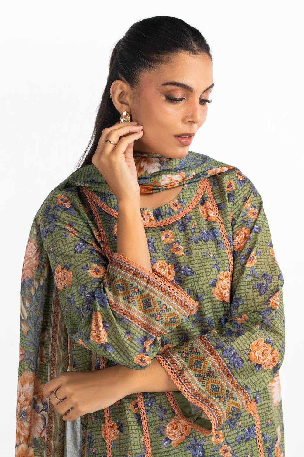 3Pc Lawn Printed Suit