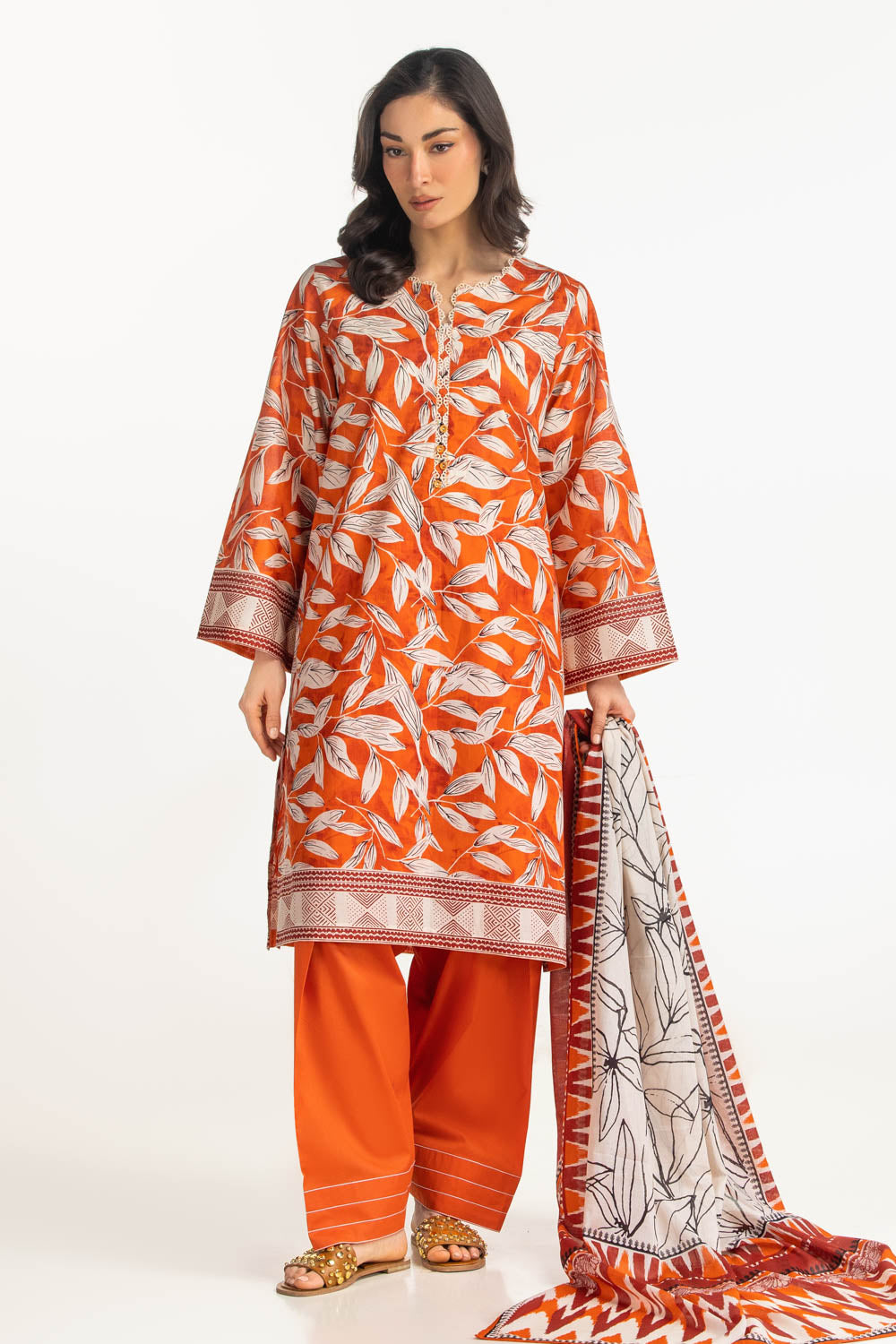 3Pc Lawn Printed Suit