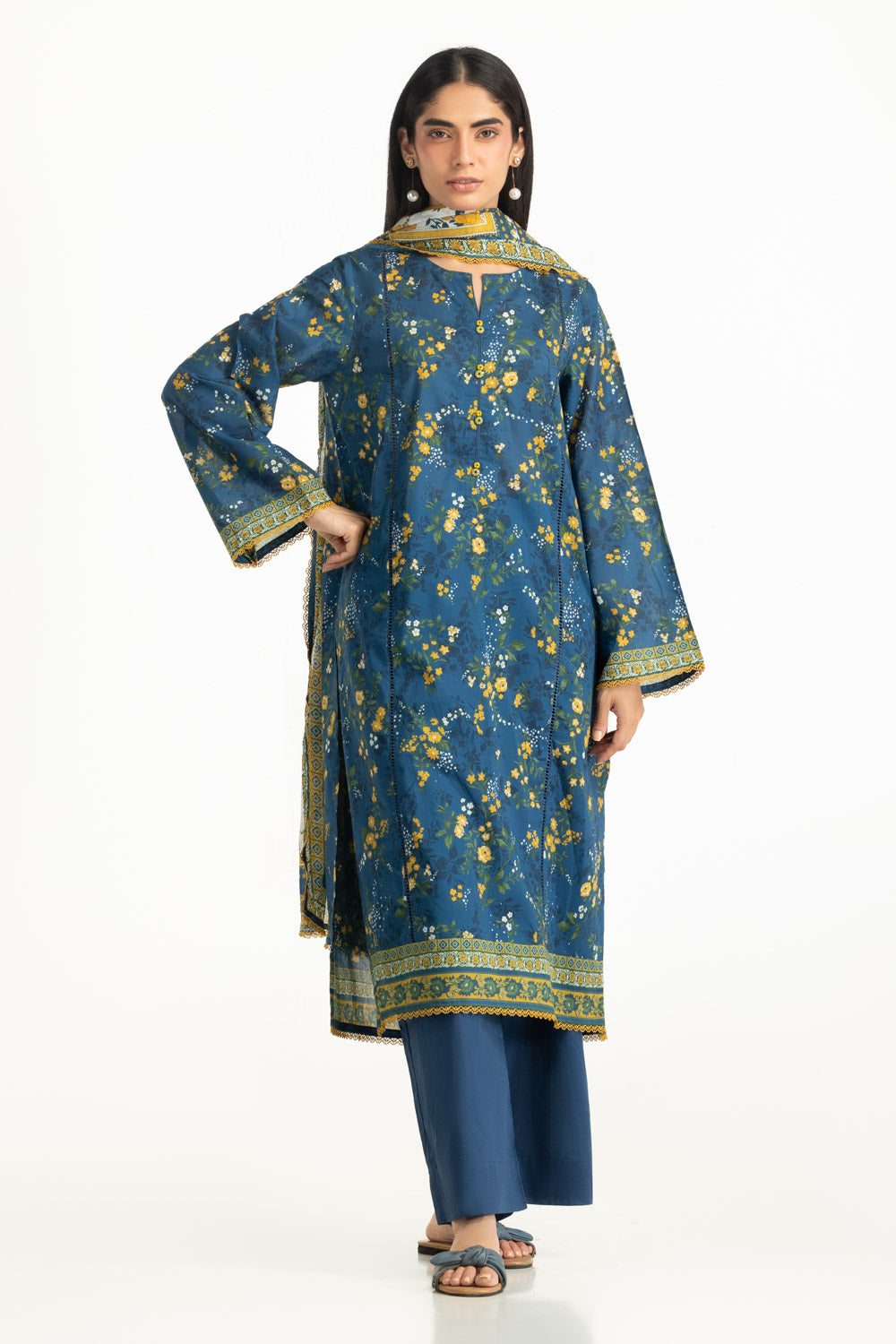 3Pc Lawn Printed Suit