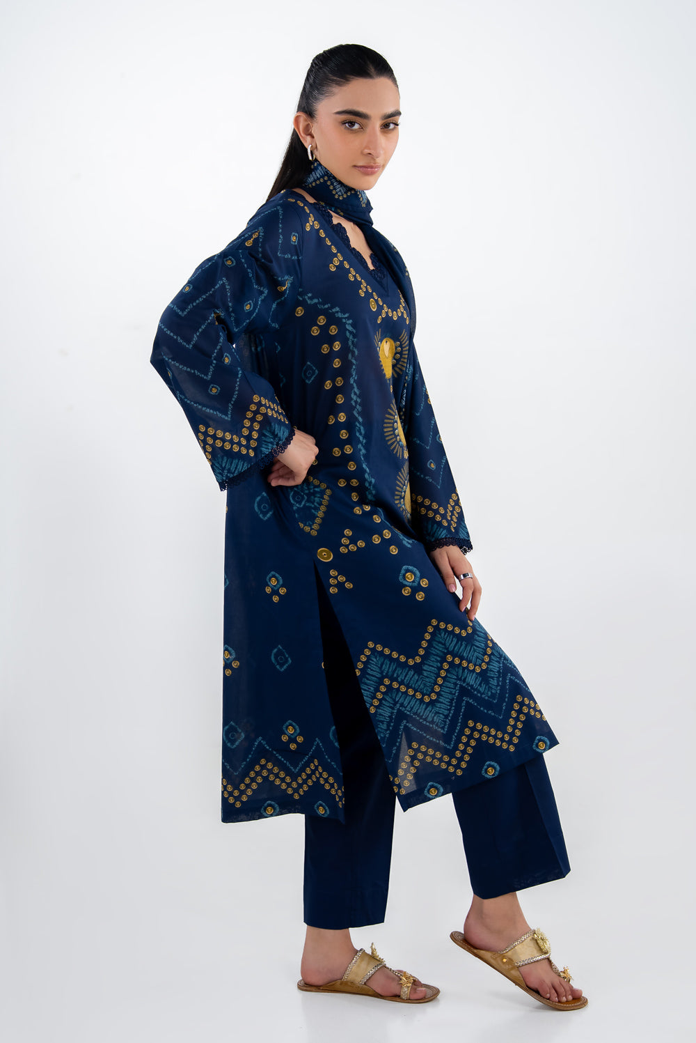 3Pc Lawn Printed Suit