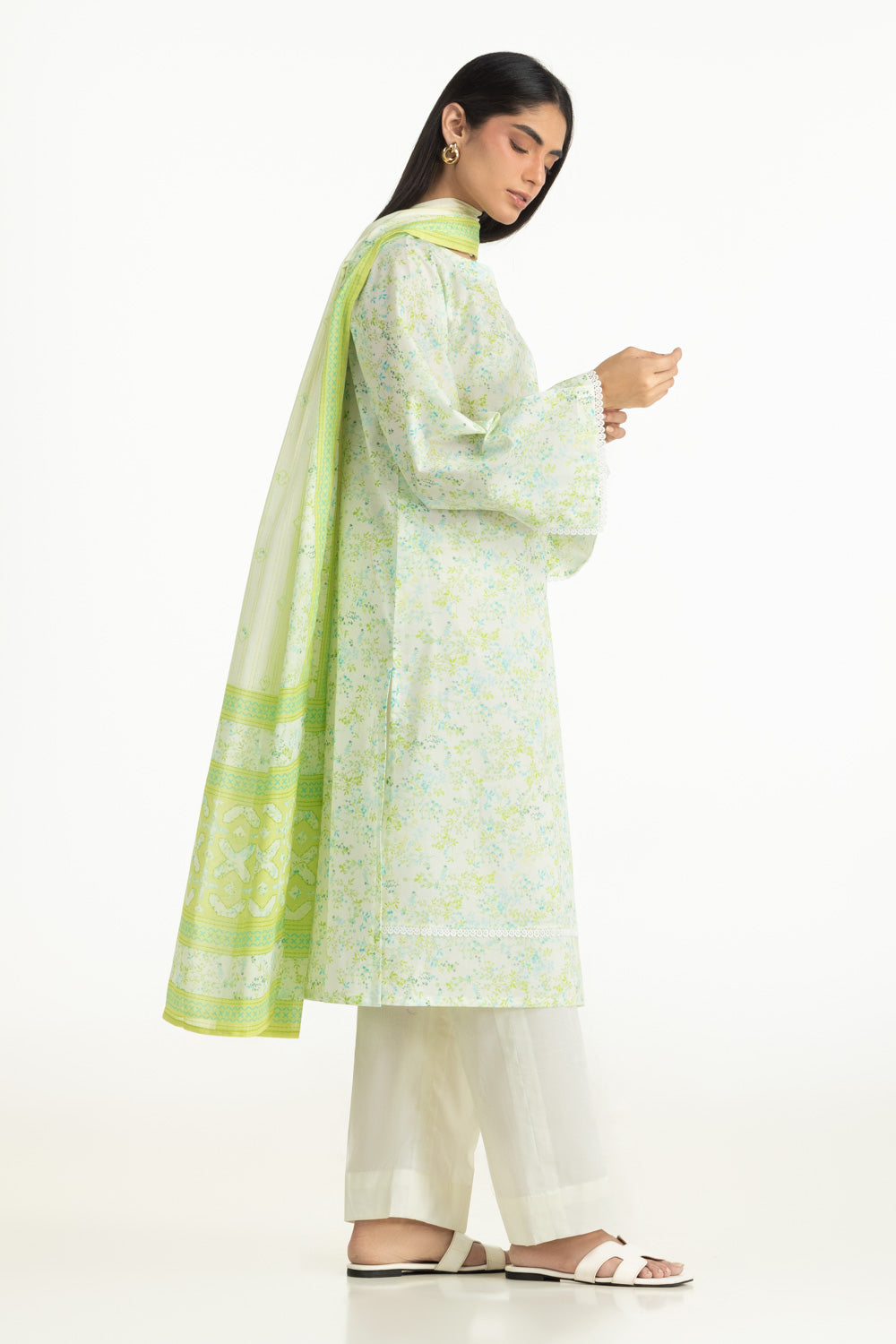 3Pc Lawn Printed Suit