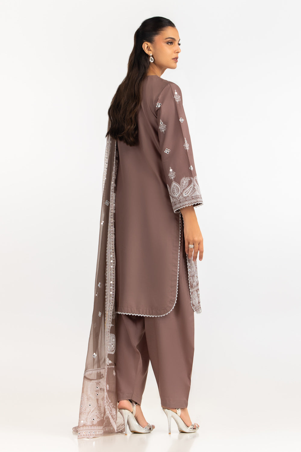 3PC Lawn Sequins Embroiderd Suit