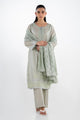 3PC Lawn Silver And Lacquer Printed Suit