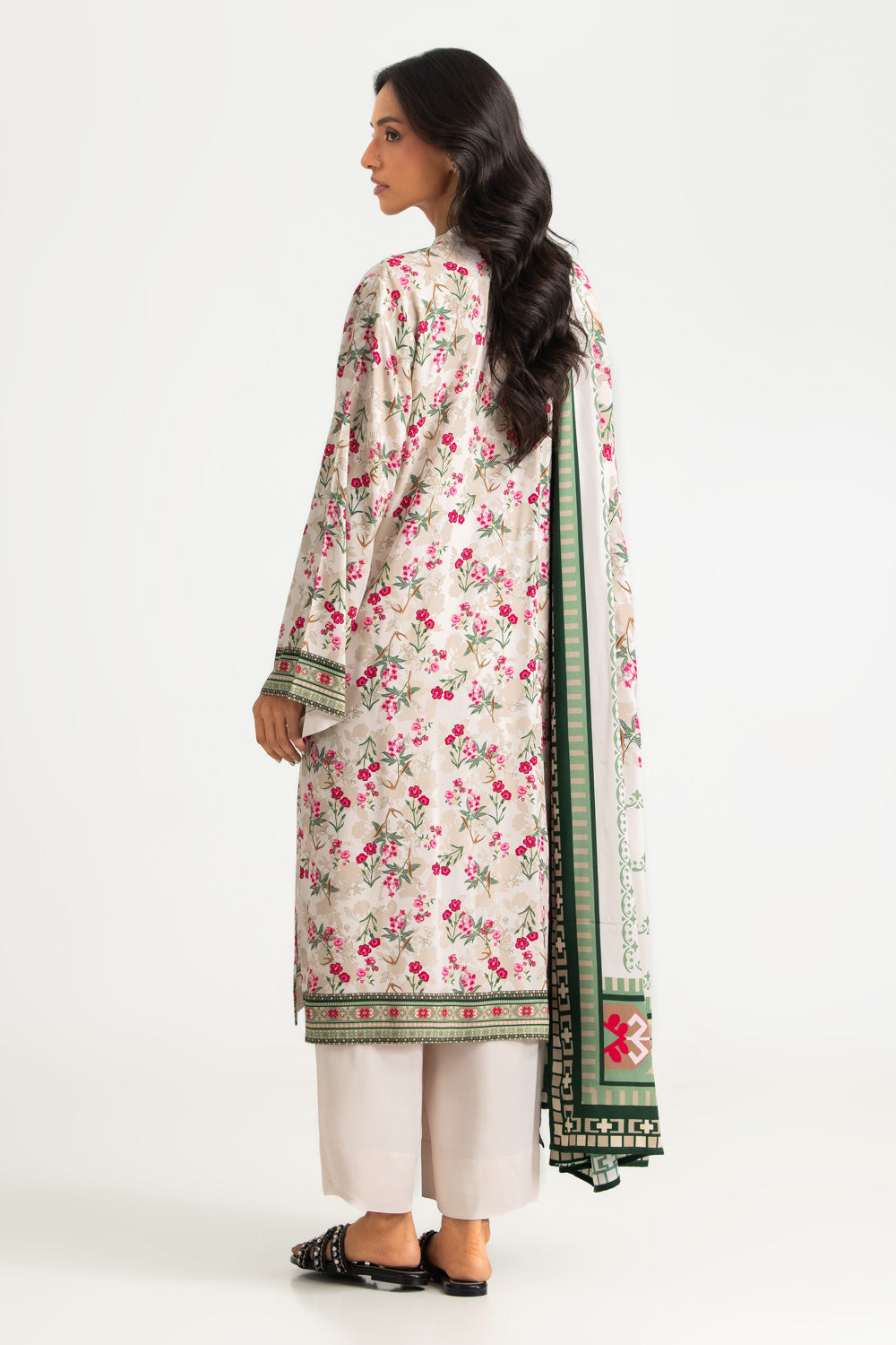3PC Linen Printed Suit