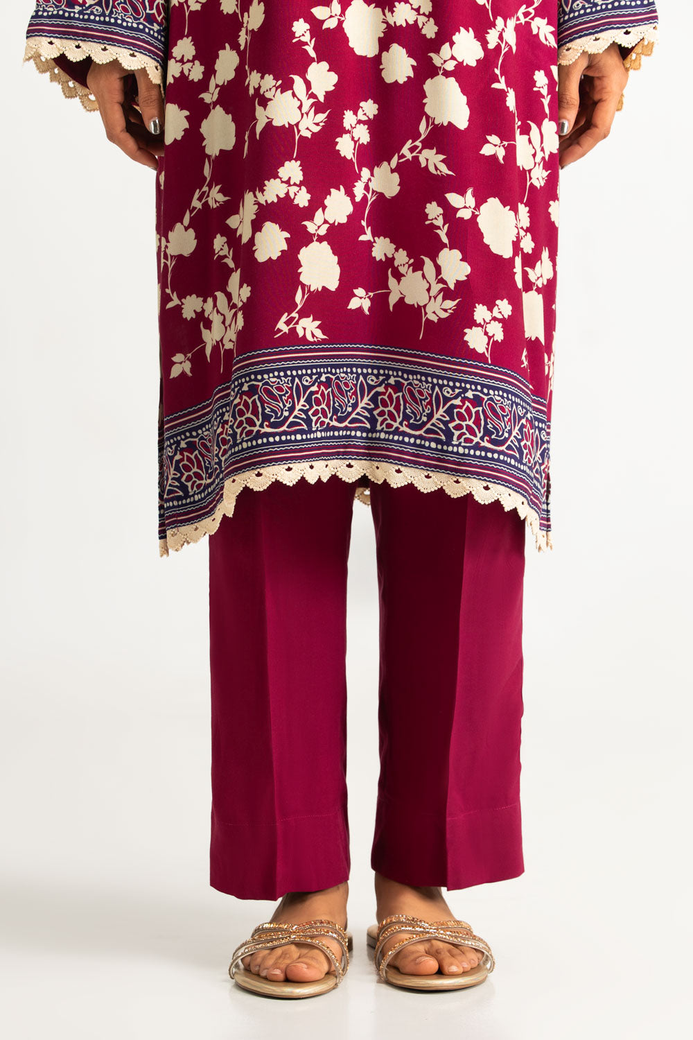 3PC Linen Printed Suit
