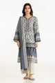 3Pc Mehsuri Stripe Lawn Printed Suit