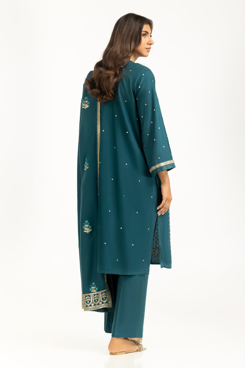 3PC Pashmina Embroidered Suit