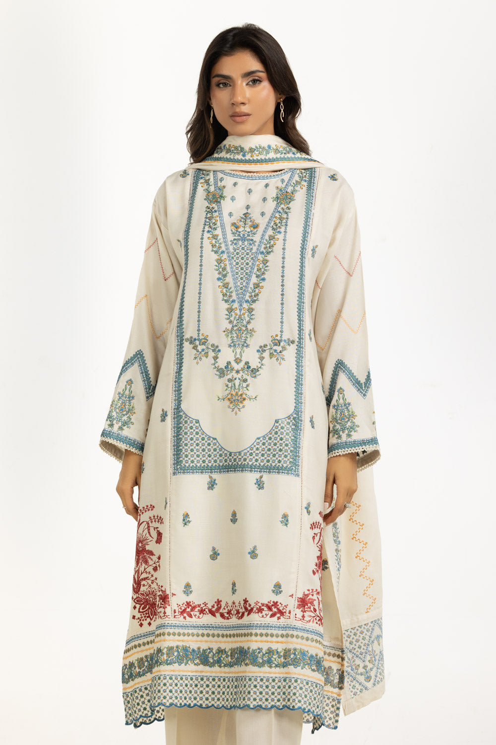 3PC Pashmina Embroidered Suit