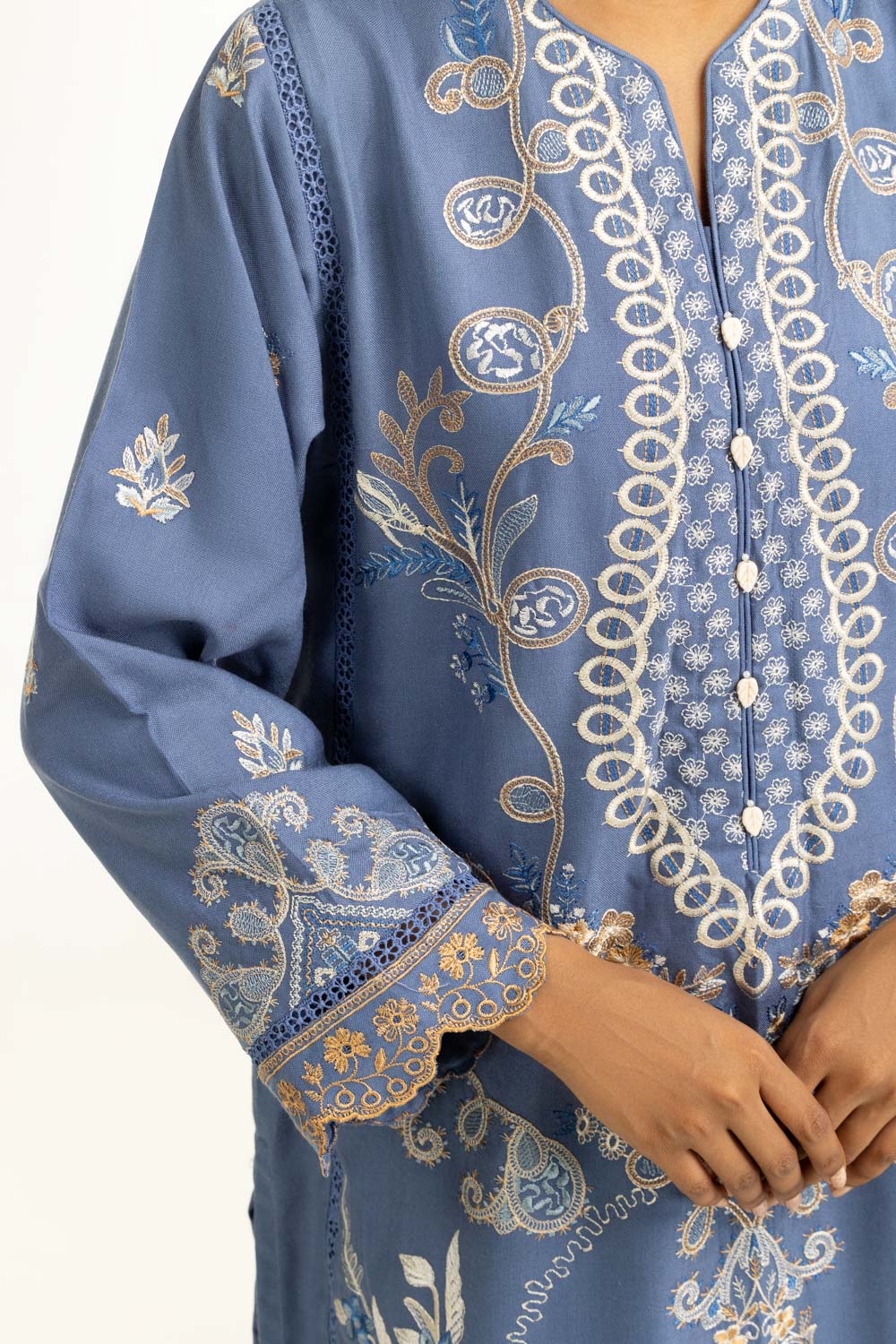 3PC Pashmina Embroidered Suit