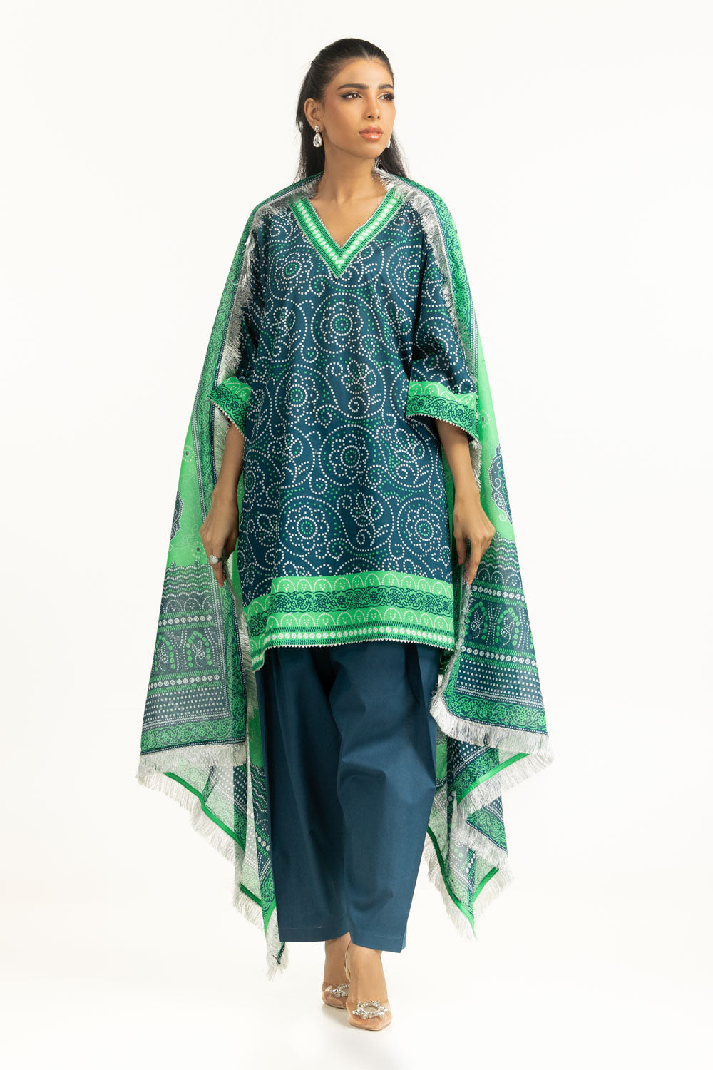 3Pc Printed Lawn Suit