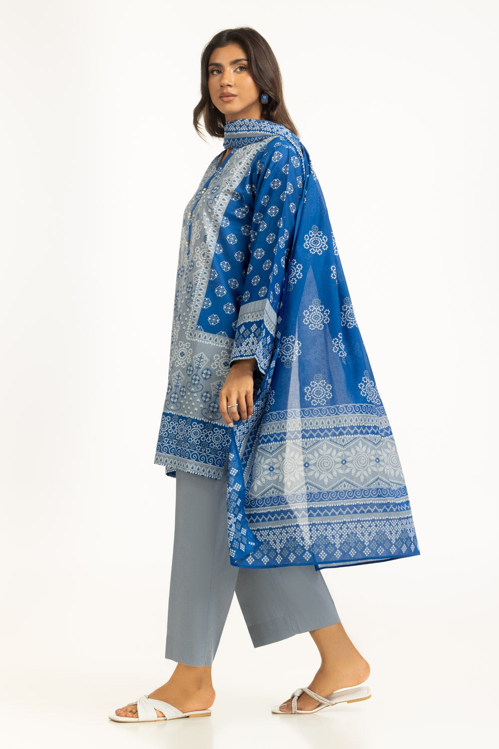 3PC Printed Lawn Suit