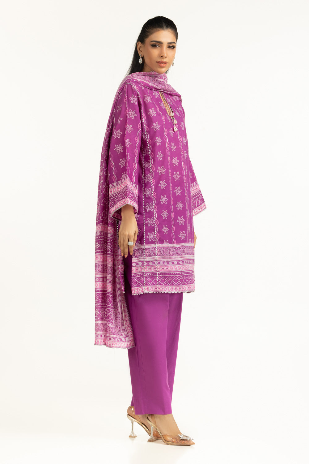 3Pc Printed Lawn Suit