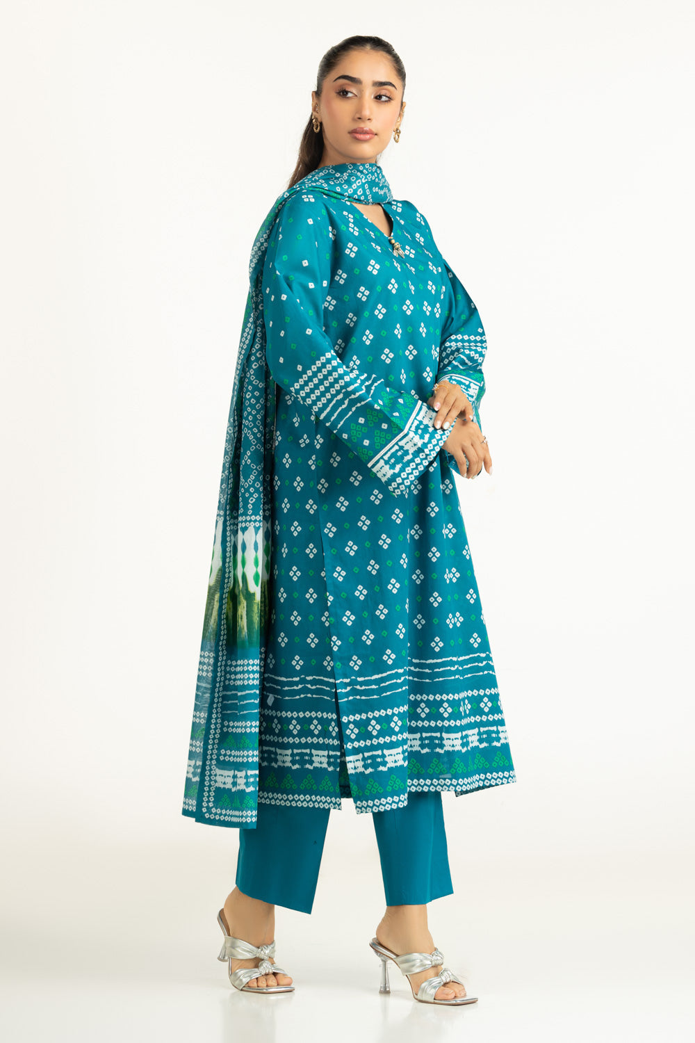 3Pc Printed Lawn Suit