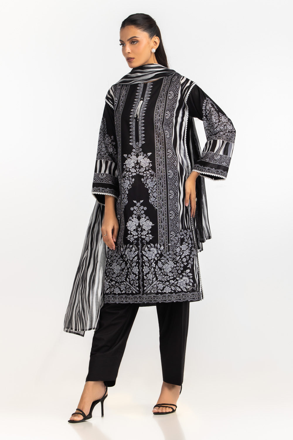 3PC Printed Lawn Suit