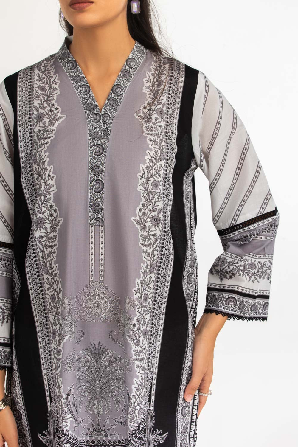 3PC Printed Lawn Suit