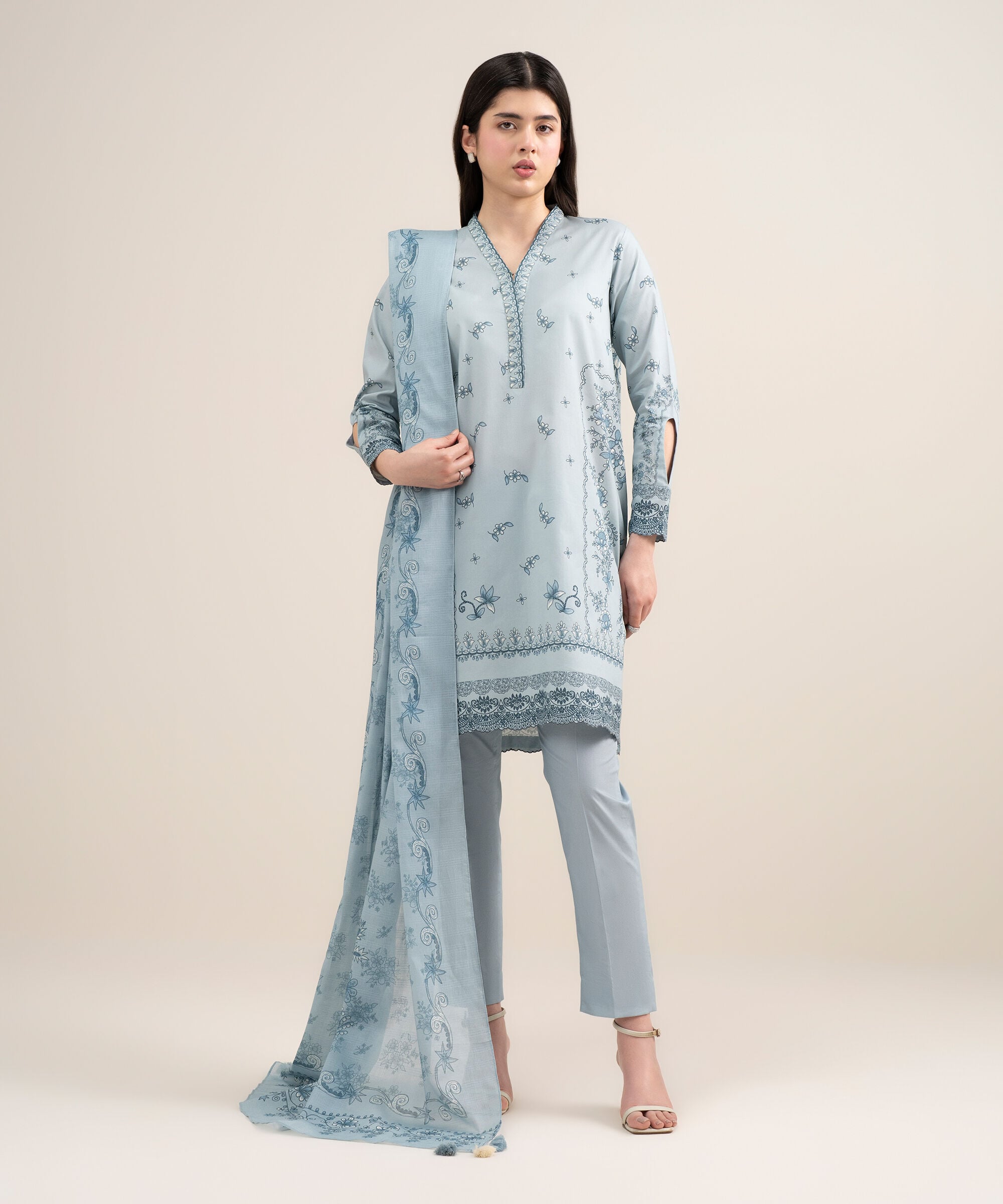 3 Piece - Printed Lawn Suit