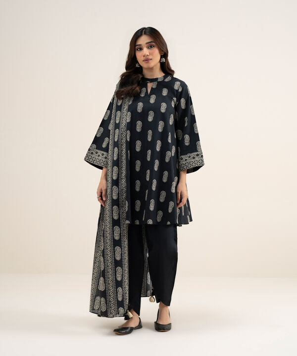 3 Piece - Printed Lawn Suit