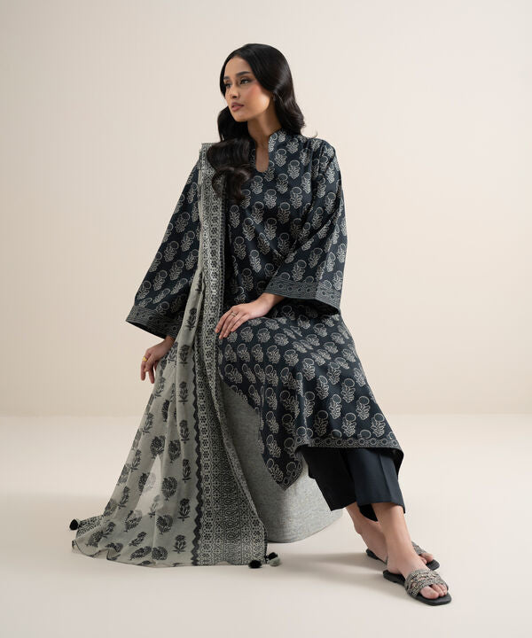 3 Piece - Printed Lawn Suit