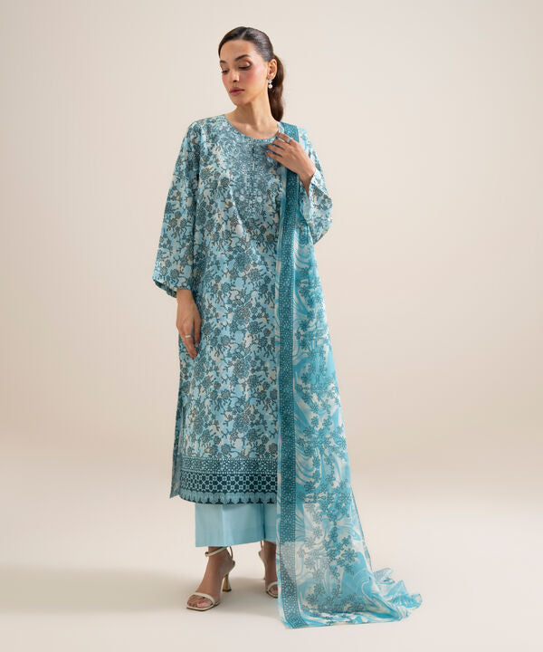 3 Piece - Embroidered Lawn Suit