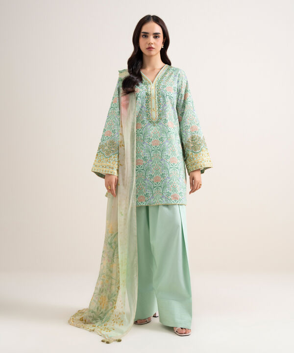 3 Piece - Embroidered Lawn Suit