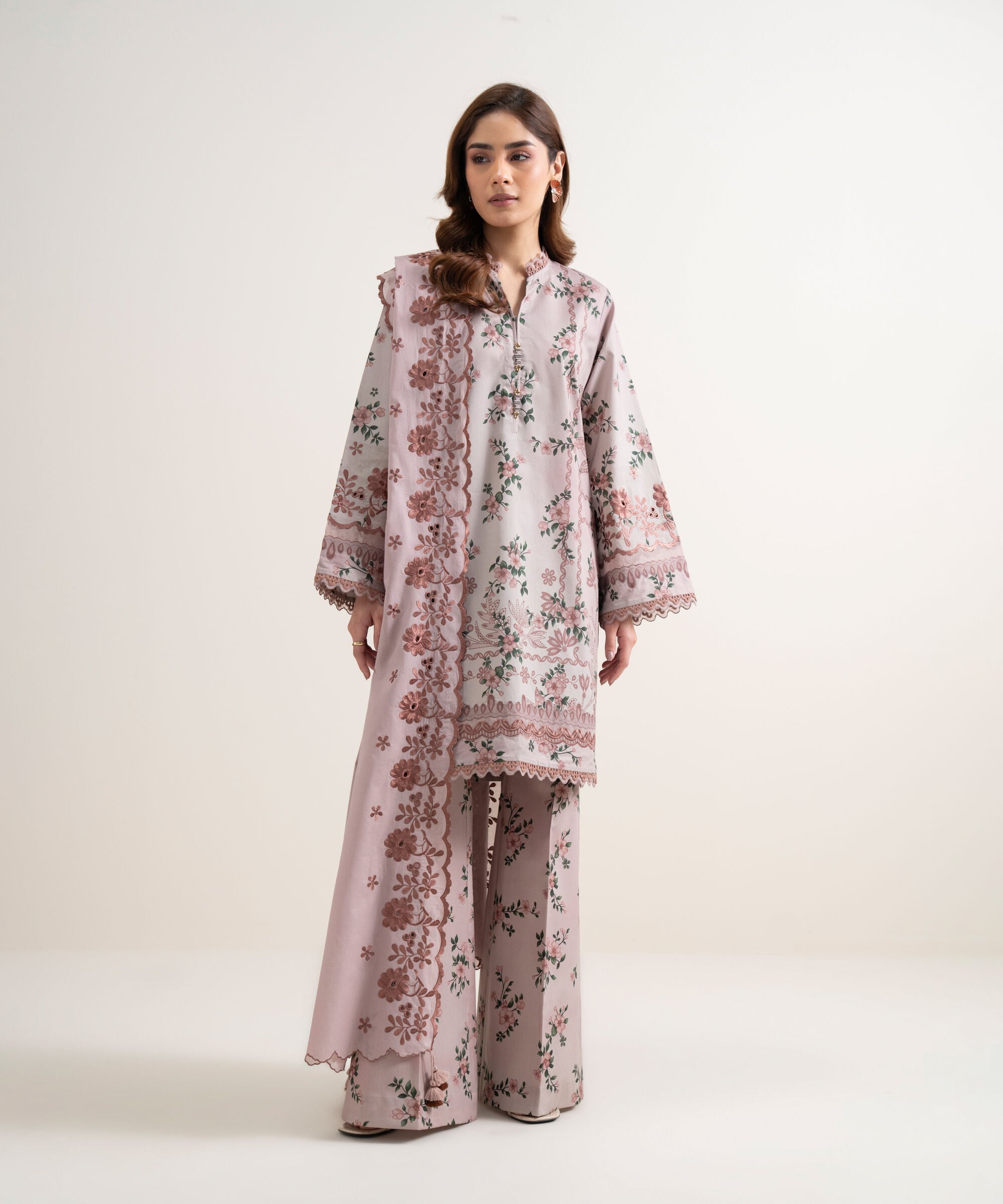 3 Piece - Embroidered Lawn Suit
