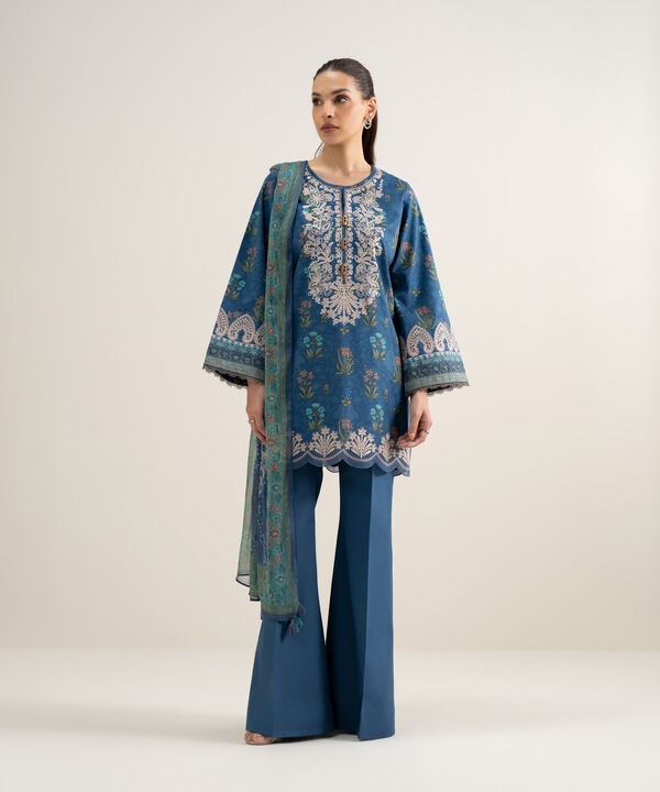 3 Piece - Embroidered Lawn Suit
