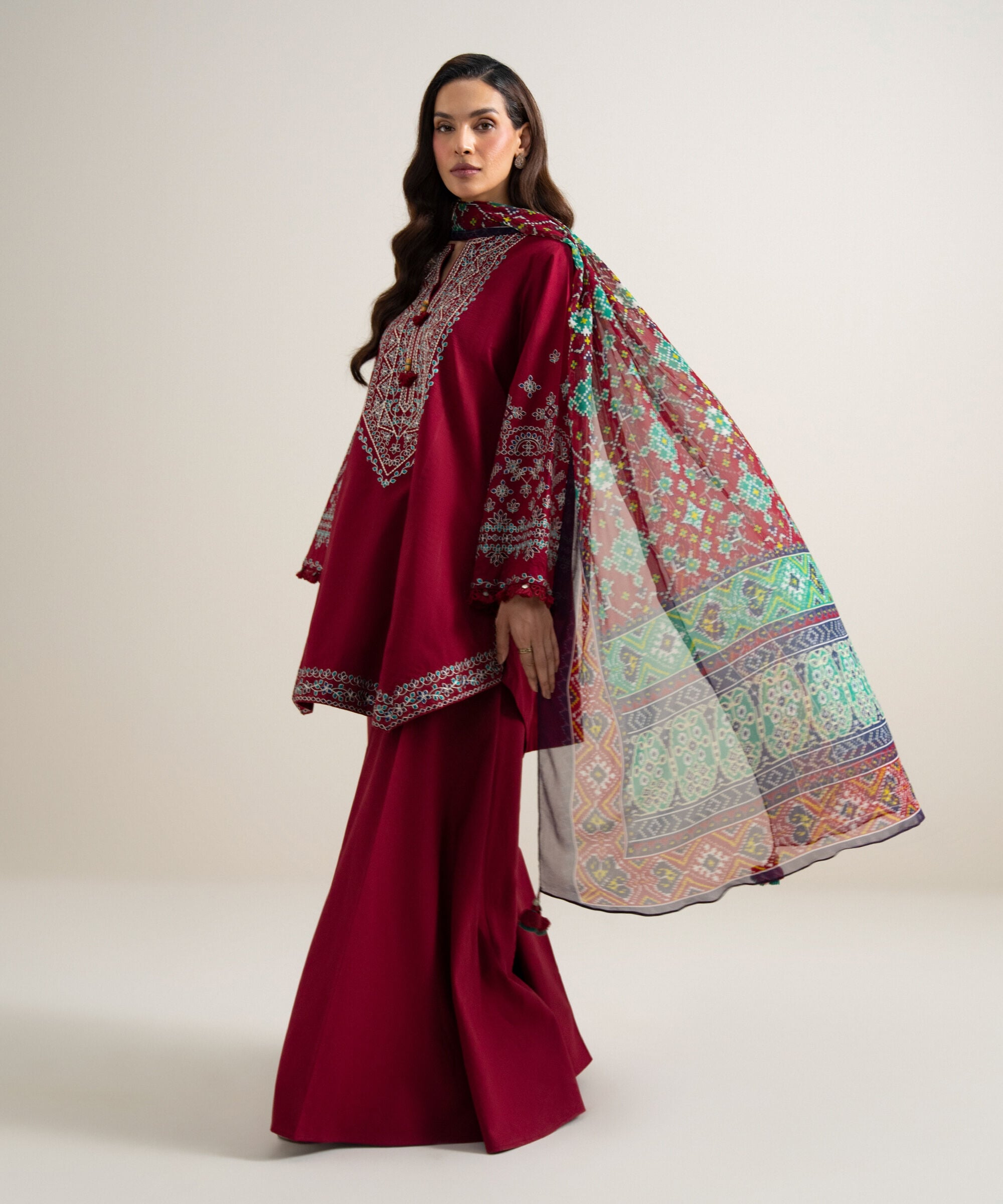 3 Piece - Embroidered Lawn Suit 3PESGS26V741