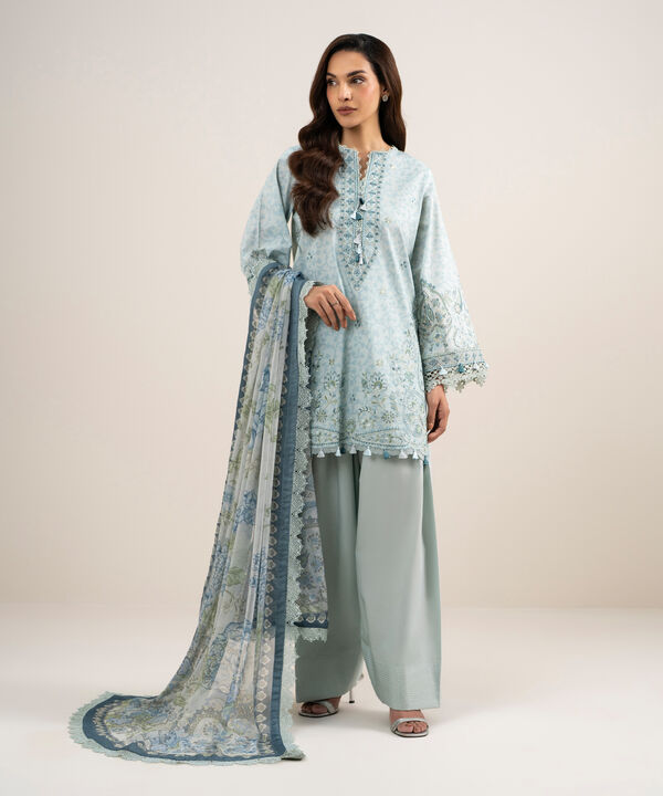 3 Piece - Embroidered Lawn Suit