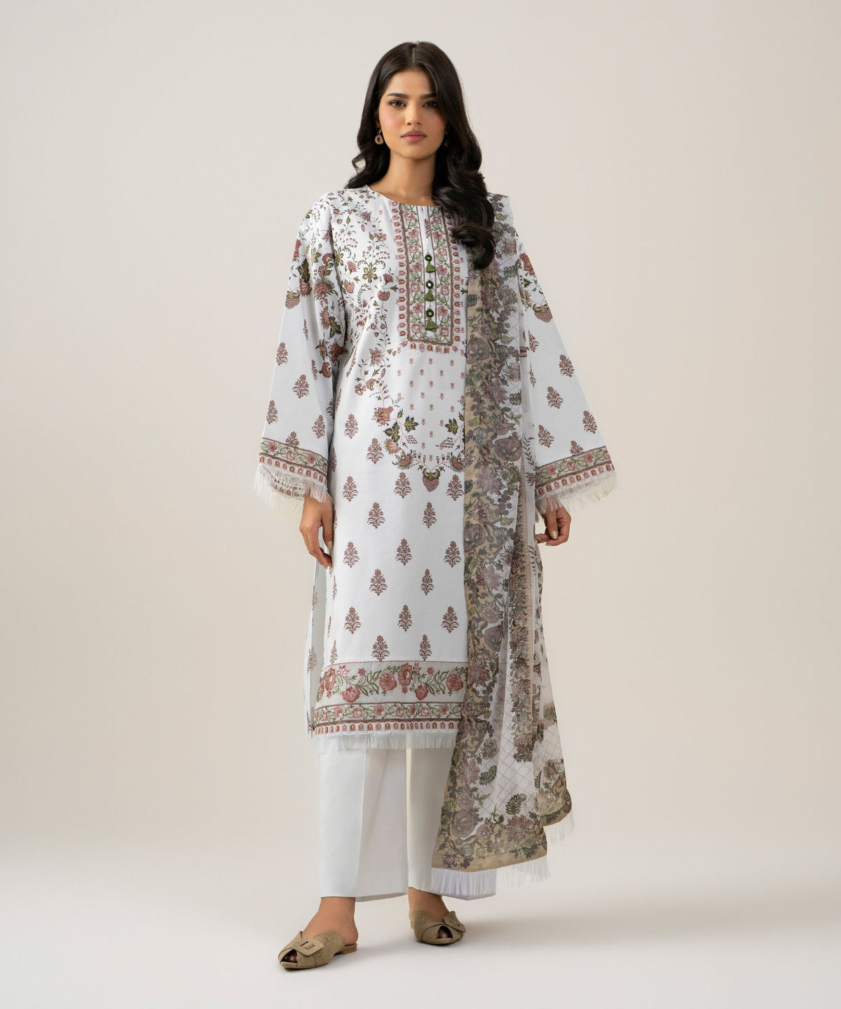 3 Piece - Embroidered Lawn Suit 3PESGS26V874
