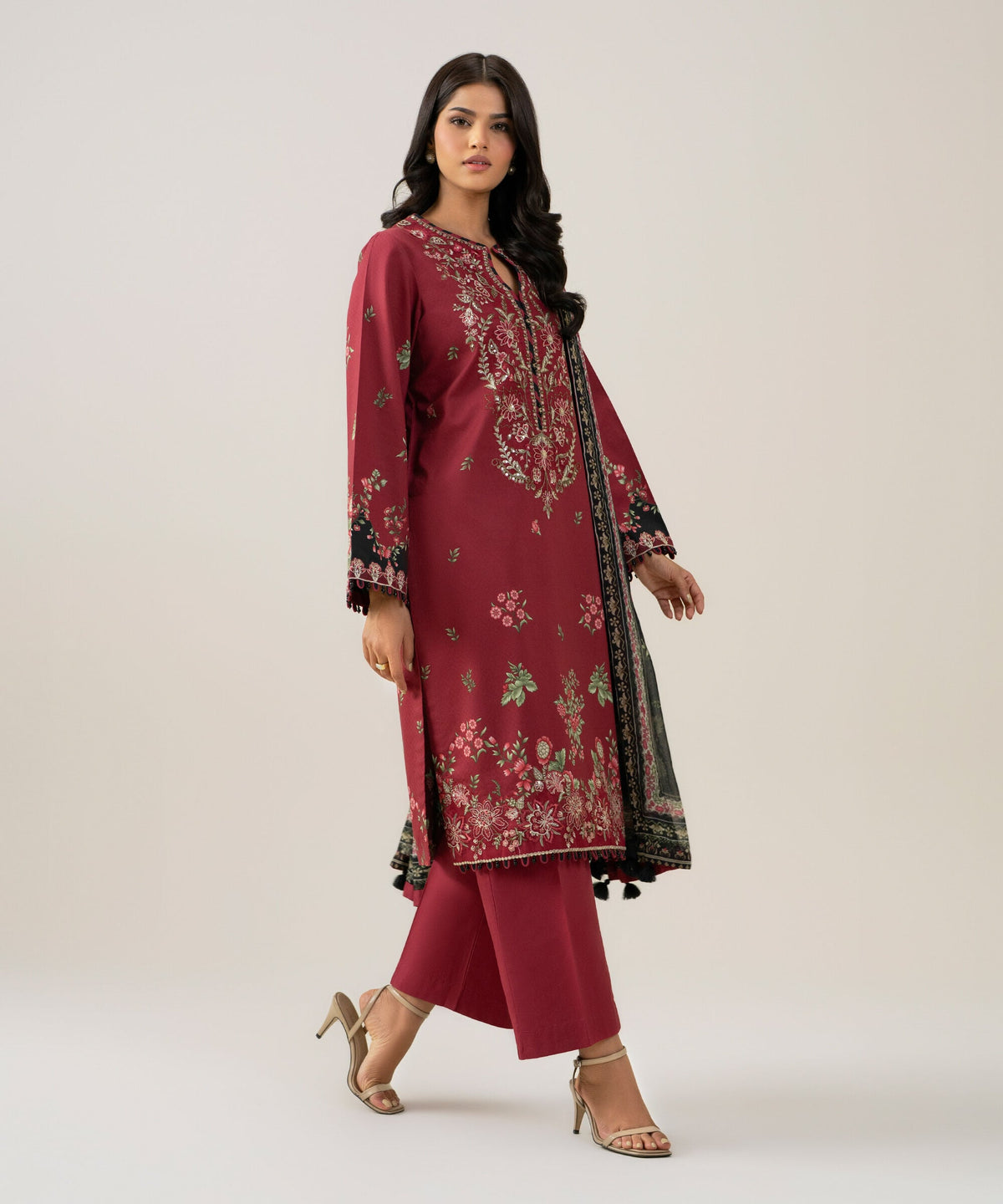 3 Piece - Embroidered Dobby Suit 3PESGS26V879