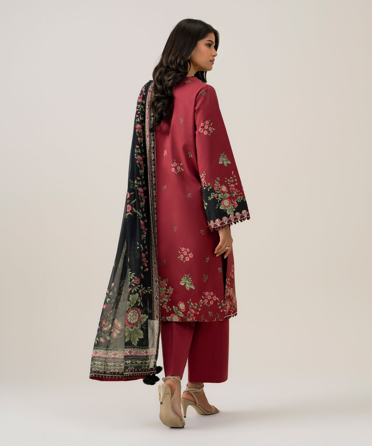 3 Piece - Embroidered Dobby Suit 3PESGS26V879