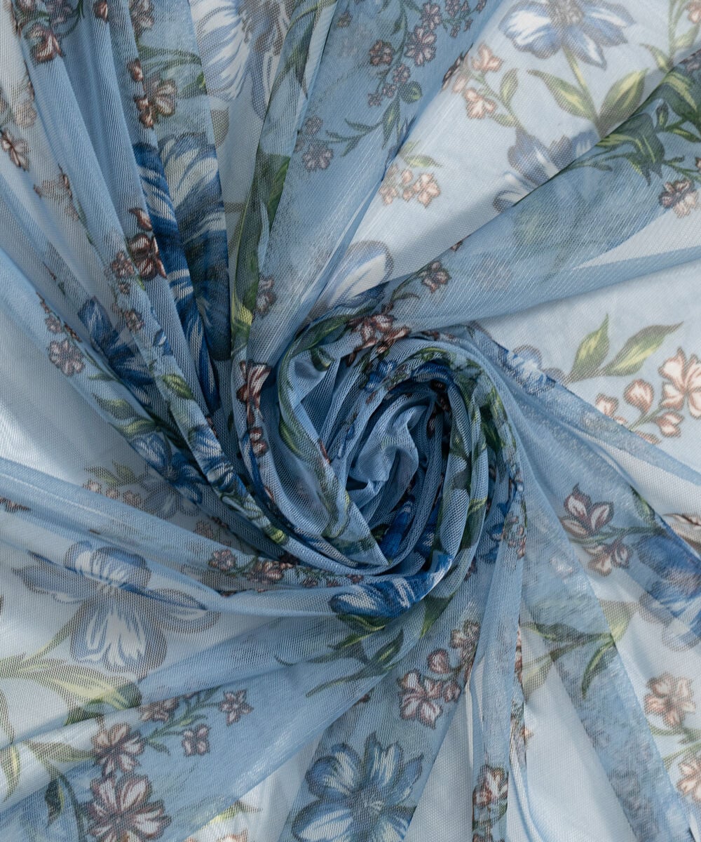 Printed Net Dupatta 3SFFMHMV613D