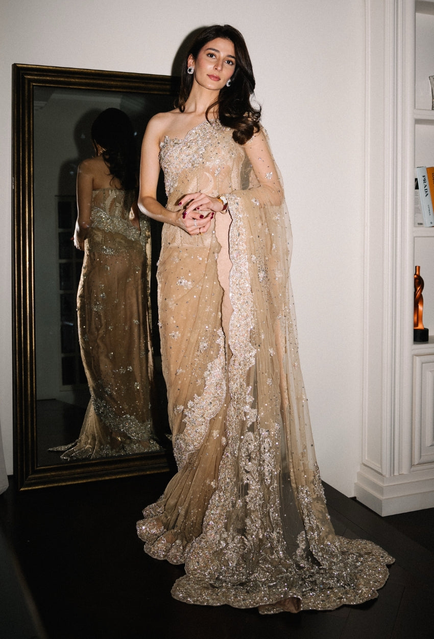 Placid - Saree & Corset