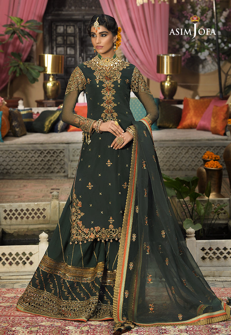 AJR-10 EMBROIDERED ORGANZA 3 PCS