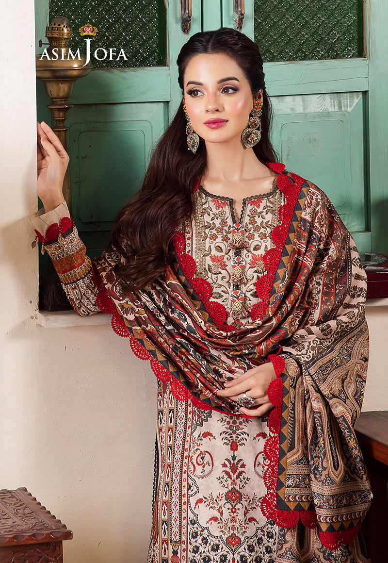 AJRW-22 DESIGNERS STITCHED PREMIUM WINTER COTTON 3 PCS