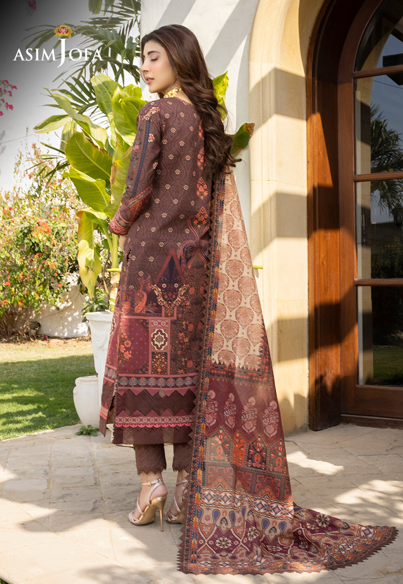 AJS-30 Designers Stitched LAWN 3 PCS