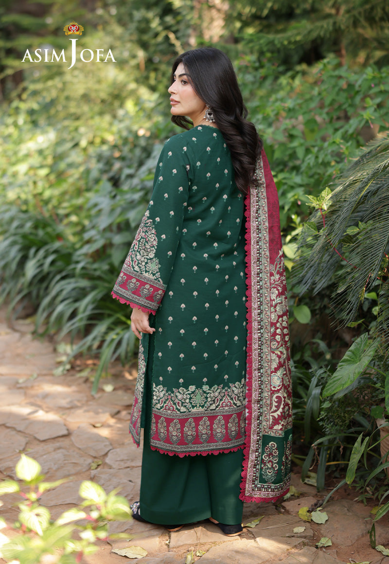 AJUW-40 PRINTED KHADDAR 3 Pcs