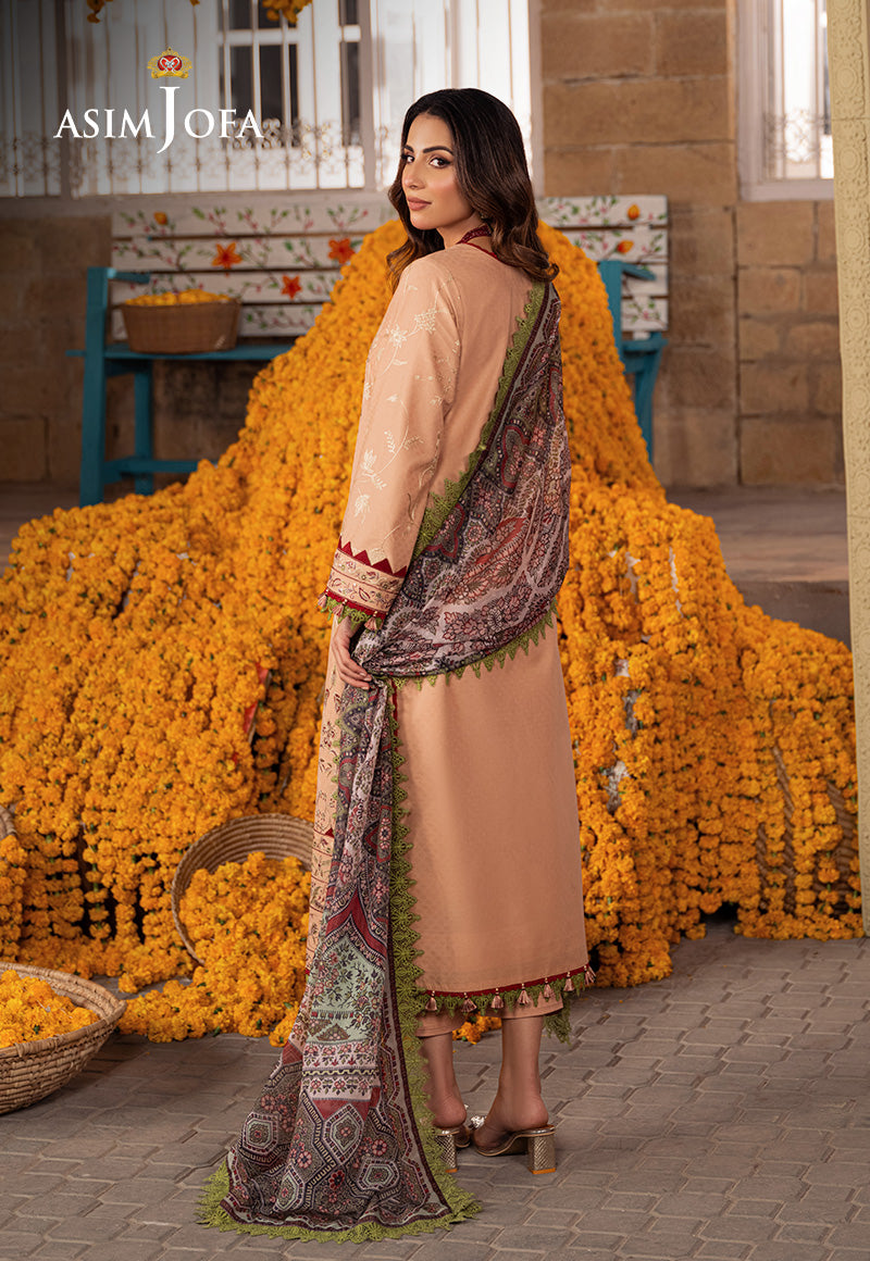 Ajso-42 Unstitched 2 Pcs Shirt Dupatta