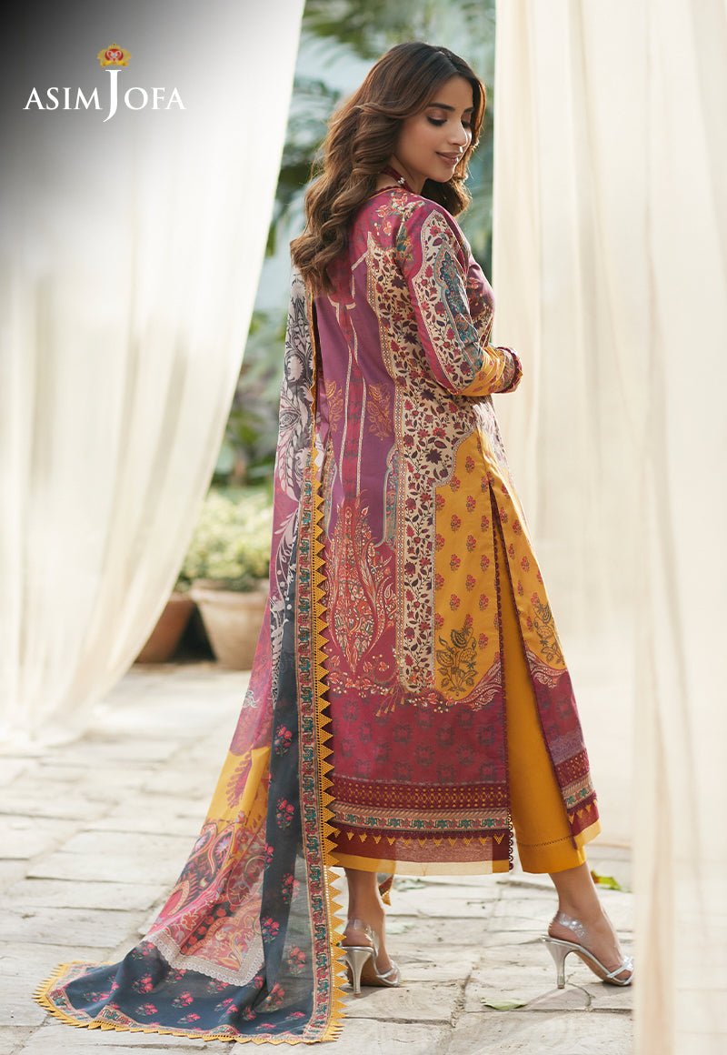 AJS-21 PRINTED LAWN 3 PCS