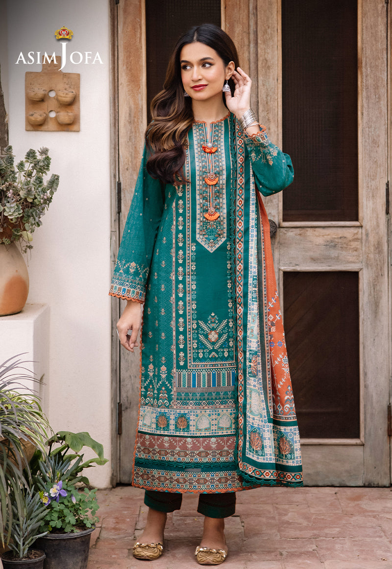 AJBUD-19 PRINTED STITCHED 3 PCS